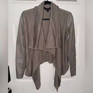 Simply Vera Vera Wang Taupe Waterfall Jacket